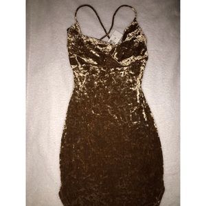Gold dress